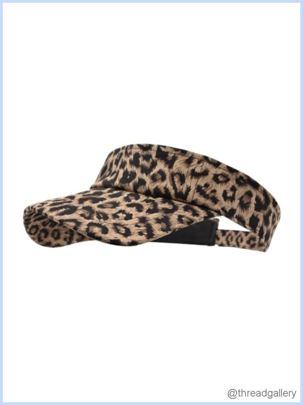 Leopard Print Adjustable Sun Visor Hat for Running Golf Tennis